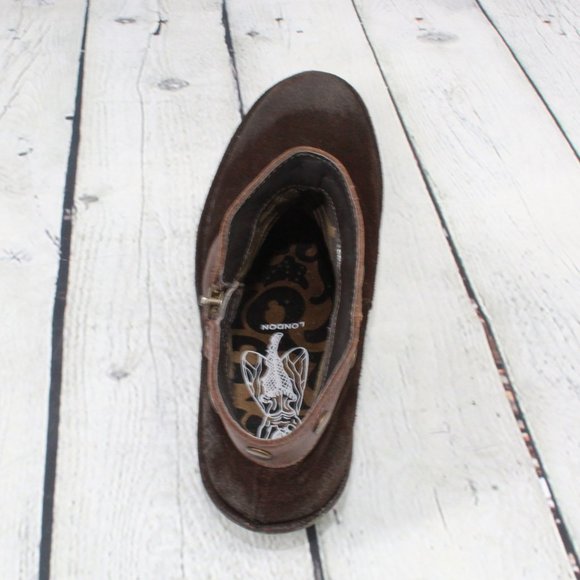 FLY LONDON Leather Side-Zip Ankle Boots Size 37 - Picture 6 of 9